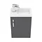 Apollo2 405mm Gloss Grey Compact Wall Hung Vanity Unit  additional Large Image