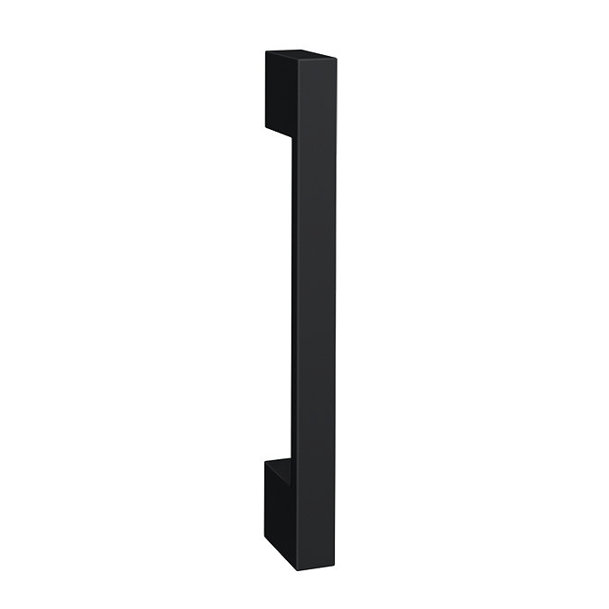 Apollo2 405mm Gloss Grey Floor Standing Vanity Unit w. Matt Black Handle Standard Large Image