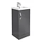 Apollo2 405mm Gloss Grey Floor Standing Vanity Unit Large Image