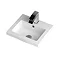 Apollo2 405mm Gloss Grey Wall Hung Vanity Unit w. Matt Black Handle Profile Large Image