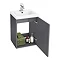 Apollo2 405mm Gloss Grey Wall Hung Vanity Unit Feature Large Image