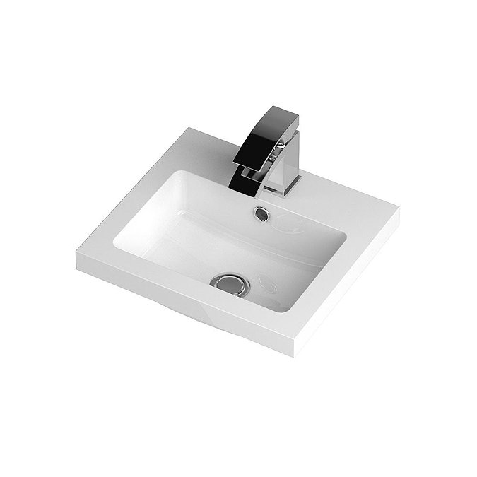 Apollo2 405mm Gloss Grey Wall Hung Vanity Unit  Profile Large Image