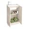 Apollo2 505mm Gloss Cashmere Compact Floor Standing Vanity Unit  Feature Large Image