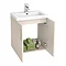 Apollo2 505mm Gloss Cashmere Wall Hung Vanity Unit  Feature Large Image