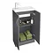 Apollo2 505mm Gloss Grey Compact Floor Standing Vanity Unit Feature Large Image