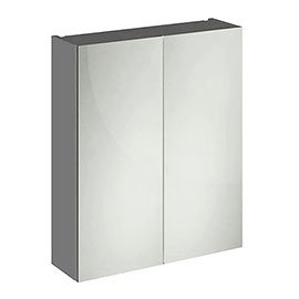 Apollo2 600mm Gloss Grey 50/50 Mirror Unit Medium Image