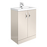 Apollo2 605mm Gloss Cashmere Floor Standing Vanity Unit Large Image