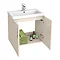 Apollo2 605mm Gloss Cashmere Wall Hung Vanity Unit  Feature Large Image