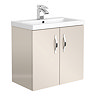 Apollo2 605mm Gloss Cashmere Wall Hung Vanity Unit Large Image