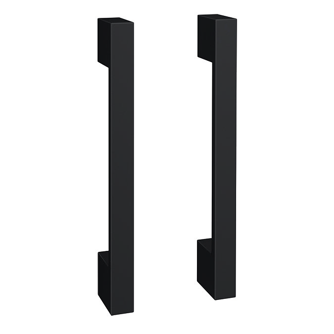 Apollo2 605mm Gloss Grey Wall Hung Vanity Unit w. Matt Black Handles Feature Large Image