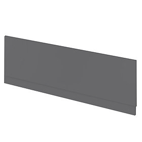 Apollo2 Gloss Grey 1700 Front Straight Bath Panel Large Image