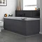 Apollo2 Single Ended Bath + Gloss Grey Panels  Feature Large Image