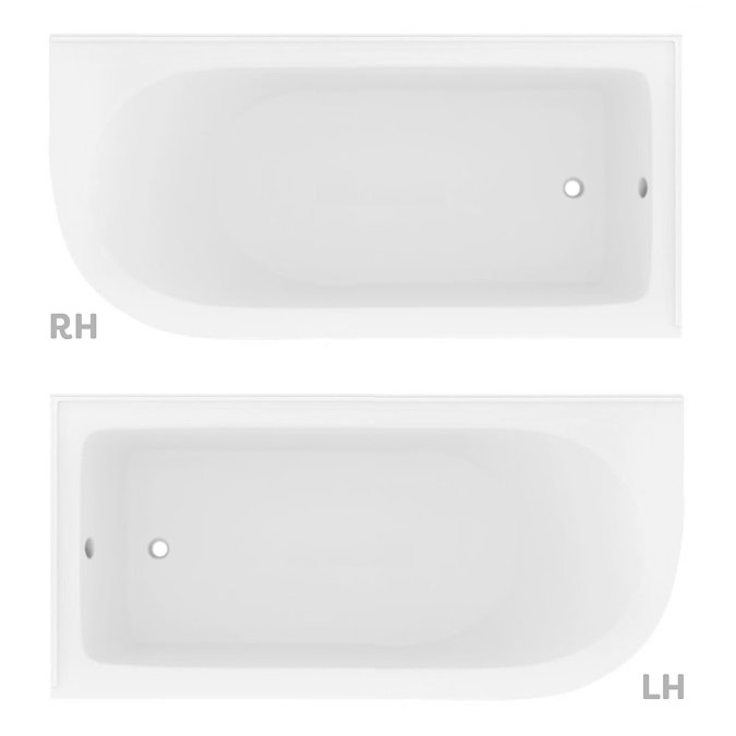 Appleby 1700 Roll Top Shower Bath + Brushed Brass Leg Set Right Hand Option