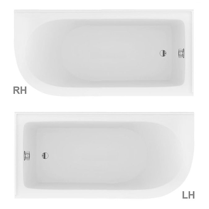 Appleby 1550 Roll Top Shower Bath + Chrome Leg Set  Profile Large Image
