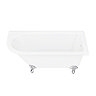 Appleby 1550 Roll Top Shower Bath + Chrome Leg Set  additional Large Image