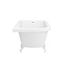 Appleby 1700 Roll Top Shower Bath + White Leg Set  additional Large Image