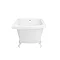 Appleby 1700 Roll Top Shower Bath + White Leg Set  additional Large Image