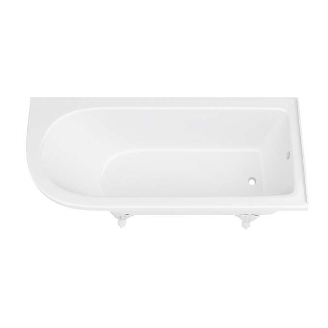 Appleby 1700 Roll Top Shower Bath + White Leg Set  Newest Large Image