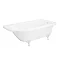 Appleby 1700 Roll Top Shower Bath + White Leg Set Large Image