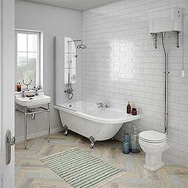 Appleby High Level Traditional Bathroom Suite Medium Image