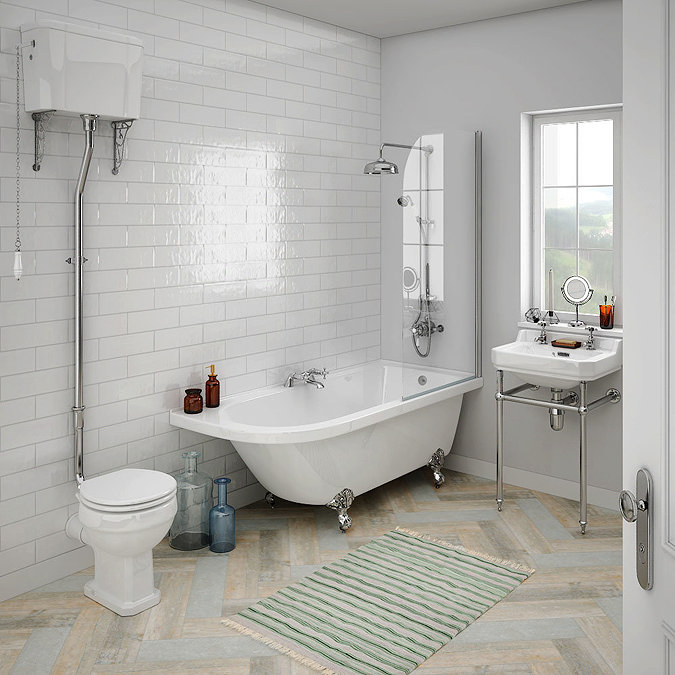 Appleby RH High Level Traditional Bathroom Suite Large Image