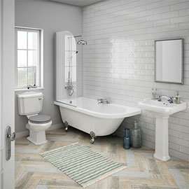Appleby LH Traditional Bathroom Suite Medium Image