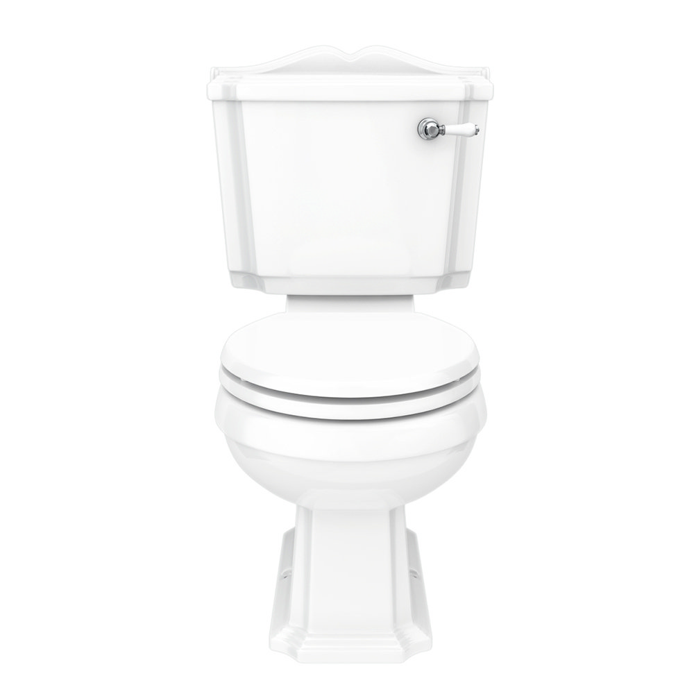 Appleby Traditional Close Coupled Toilet + Soft Close Seat  In Bathroom Large Image