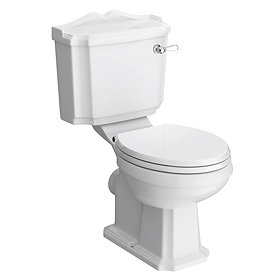 Appleby Traditional Close Coupled Toilet + White Soft Close Seat Large Image