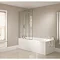 April - Frameless 4 Fold Bath Screen - Left or Right Hand Option Profile Large Image