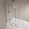 April - Frameless 4 Fold Bath Screen - Left or Right Hand Option Large Image