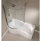 April P Shape Sliding Bath Screen - Left or Right Hand Option Profile Large Image