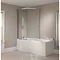 April P Shape Sliding Bath Screen - Left or Right Hand Option Feature Large Image