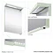 Aqua Cabinets - 1200mm Wide Illuminated LED Mirror - White - M40W Profile Large Image