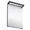 Aqua Cabinets - 500mm Wide Illuminated LED Mirror - Black - M10B Large Image