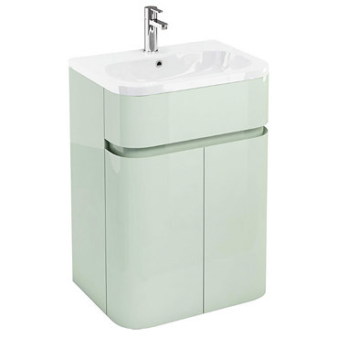 Aqua Cabinets - W600 x D450mm Gullwing Cabinet with Quattrocast Basin - Reef Profile Large Image