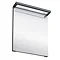 Aqua Cabinets - 600mm Wide Illuminated LED Mirror - Black - M20B Large Image