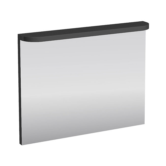 Aqua Cabinets - 900mm Wide Compact Illuminated LED Mirror - Anthracite Grey - M60G Large Image