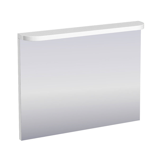 Aqua Cabinets - 900mm Wide Compact Illuminated LED Mirror - White - M60W Large Image