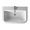 Aqua Cabinets Compact 600mm Wall Hung Vanity Unit with Quattrocast Basin - White Profile Large Image