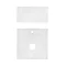 Aqua Cabinets - D500 Wall Hung Double Drawer Unit with Ceramic Round Basin - White Feature Large Ima
