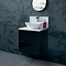 Aqua Cabinets - D500 Wall Hung Double Drawer Unit with Marble Cone Basin - Ocean Standard Large Image