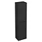 Aqua Cabinets - H1400mm x D260mm Wall Hung Double Door Cabinet - Black Large Image