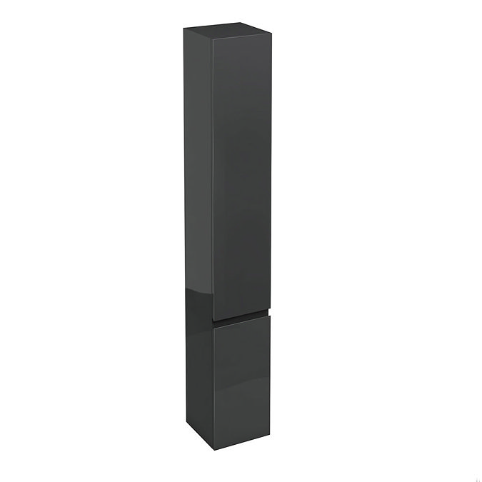 Aqua Cabinets - H1900mm x D300mm Tall Unit - Black Large Image
