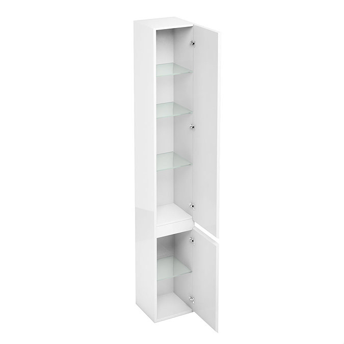 Aqua Cabinets - H1900mm x D300mm Tall Unit - White Profile Large Image