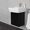 Aqua Cabinets - W500 x D450 Aquacube Wall Hung Cloakroom Unit and Basin - Anthracite Grey Profile La