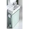 Aqua Cabinets - W505 x D252mm ALLinONE Unit w/ Basin, Brass WC Brush & Toilet Paper Holder - Reef Standard Large Image