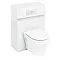 Aqua Cabinets W600 x D300mm Wall Hung WC Unit with Cistern & Flush Plate - White - W34W Large Image