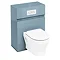 Aqua Cabinets - W600 x D300mm Wall Hung WC Unit with pan, cistern & flush plate - Ocean Large Image