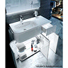 Aqua Cabinets - W900 x D450 Arc Cabinet Unit with Quattrocast Basin - Ocean Standard Large Image