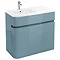 Aqua Cabinets - W900 x D450 Arc Cabinet Unit with Quattrocast Basin - Ocean Large Image